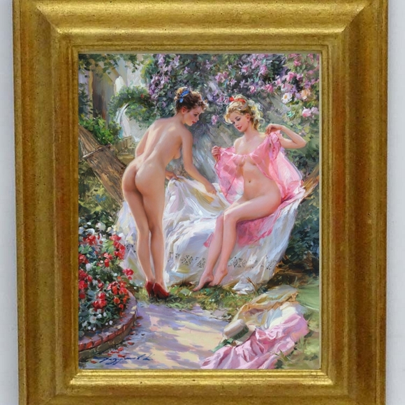 Nude Art Konstantin Razumov Painting Wall Decor Framed - Picture 1 of 2